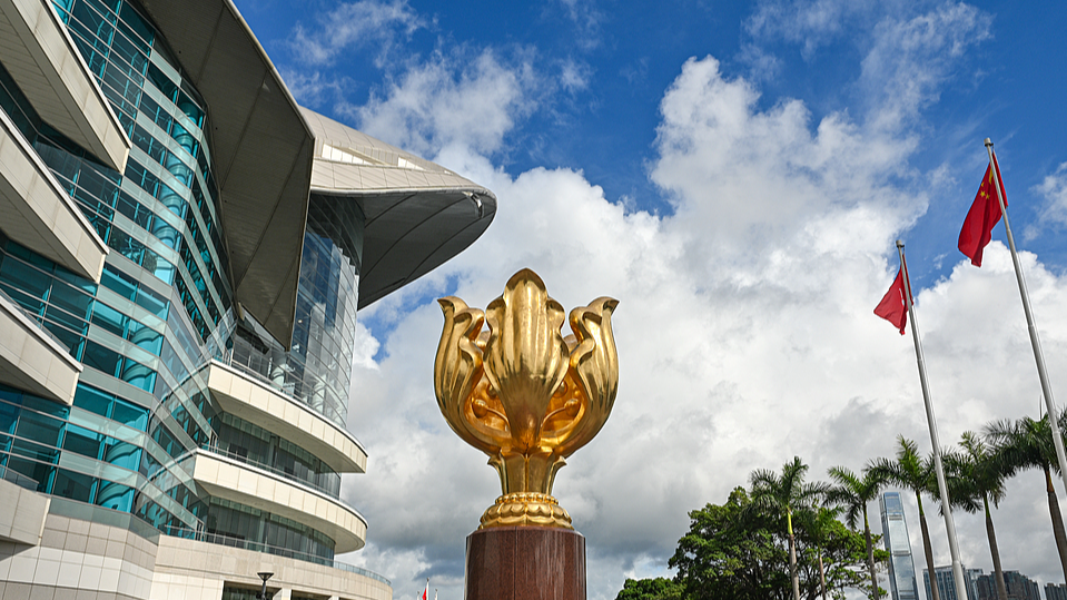 The Golden Bauhinia Square in south China's Hong Kong Special Administrative Region (HKSAR), June 21, 2025. /VCG