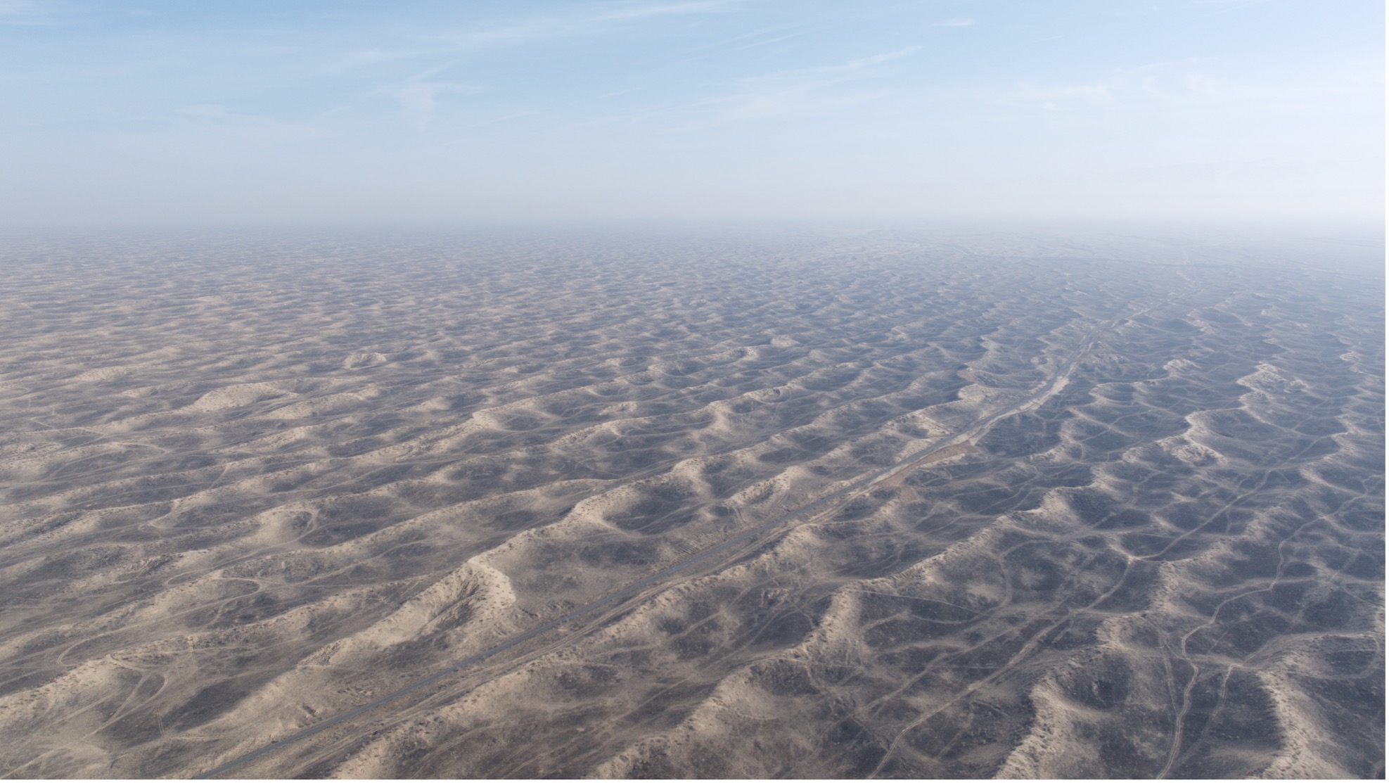 The Gurbantunggut Desert in northwest China's Xinjiang Uygur Autonomous Region. /CGTN