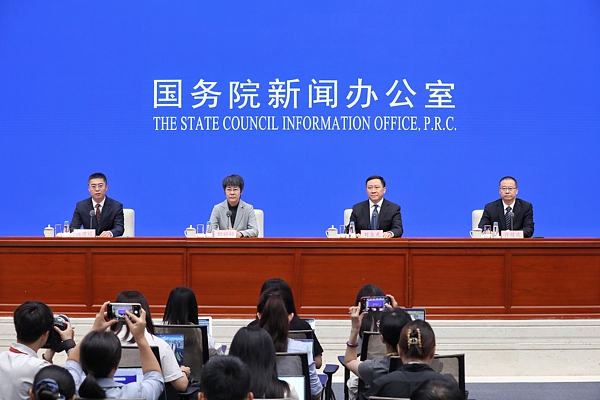 The State Council Information Office (SCIO) holds a policy briefing on promoting free preschool education in a phased way, in Beijing, capital of China, August 7, 2025. /VCG