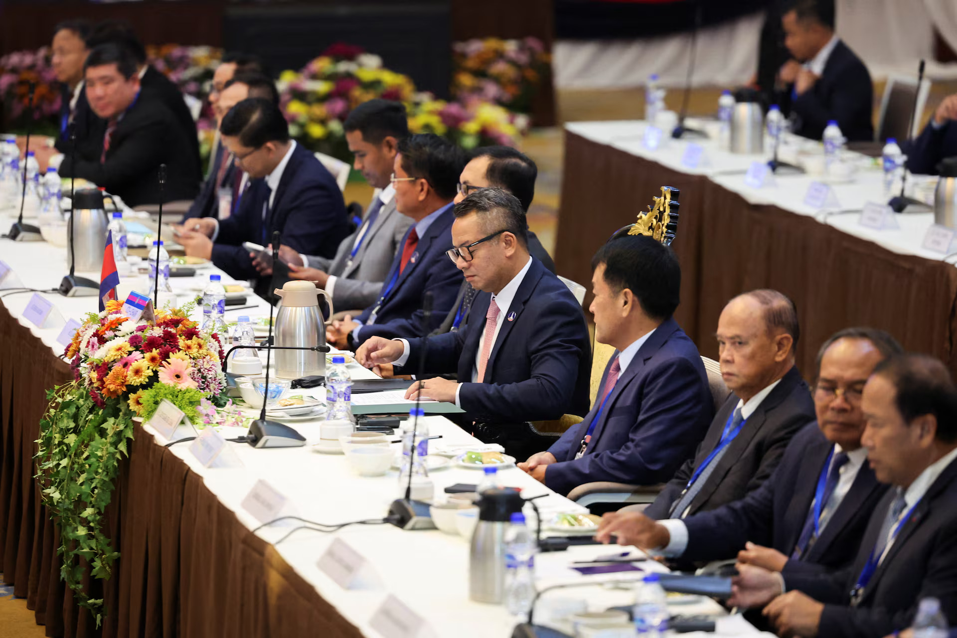 Cambodian Defense Minister General Tea Seiha attends the Extraordinary General Border Committee to discuss the border dispute between Thailand and Cambodia in Kuala Lumpur, Malaysia, August 7, 2025. /Reuters