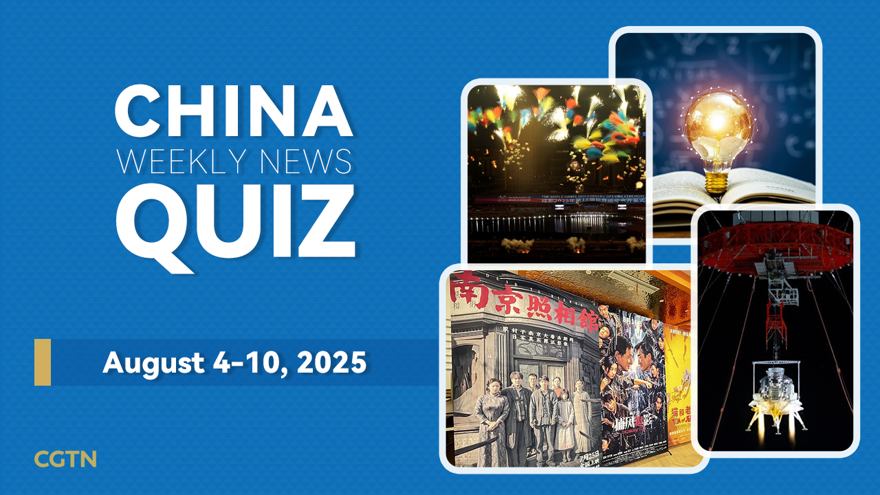China Weekly News Quiz: August 4-10, 2025