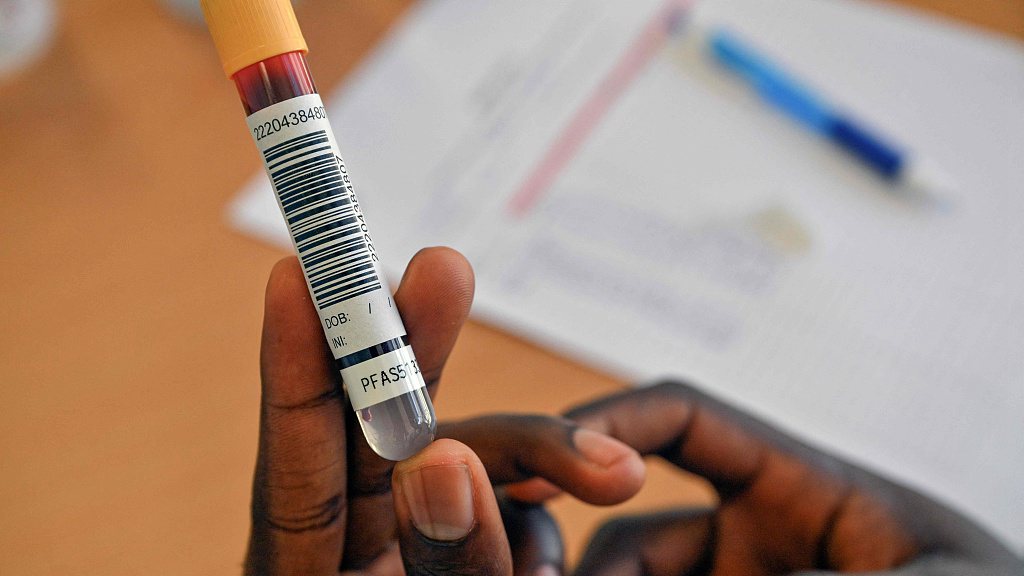 A blood sample for a study of PFAS pollutant levels in Braine-le-Chateau, south of Brussels, Belgium, June 19, 2025. /VCG