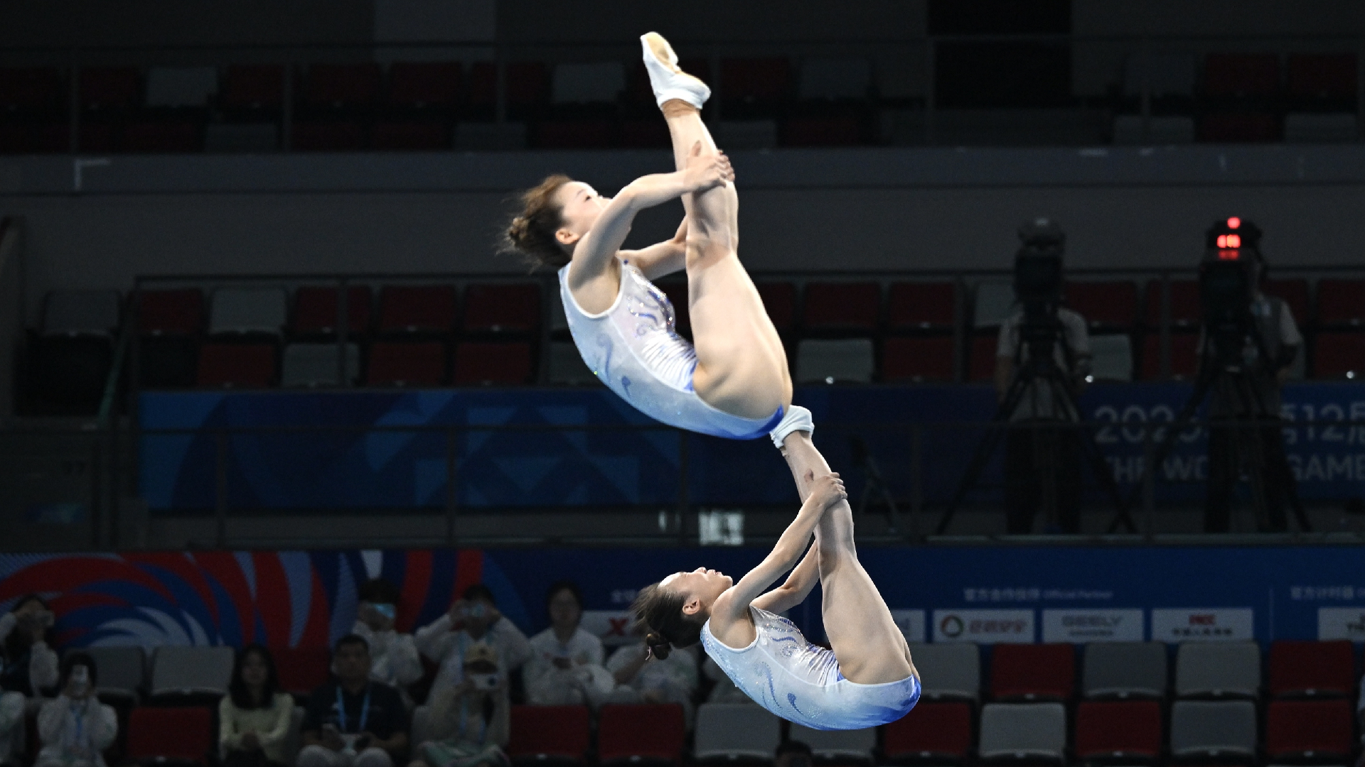 China wins women's trampoline synchronized gold at Chengdu World Games China wins women's trampoline synchronized gold at Chengdu World Games