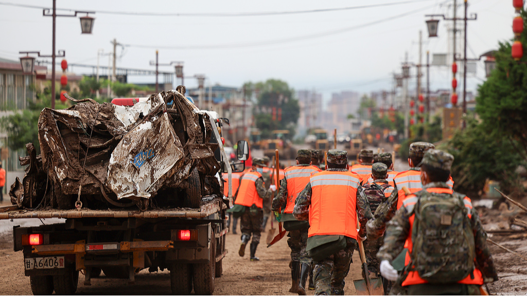 Live: Latest on rescue and relief measures after mountain torrents in NW China's Gansu