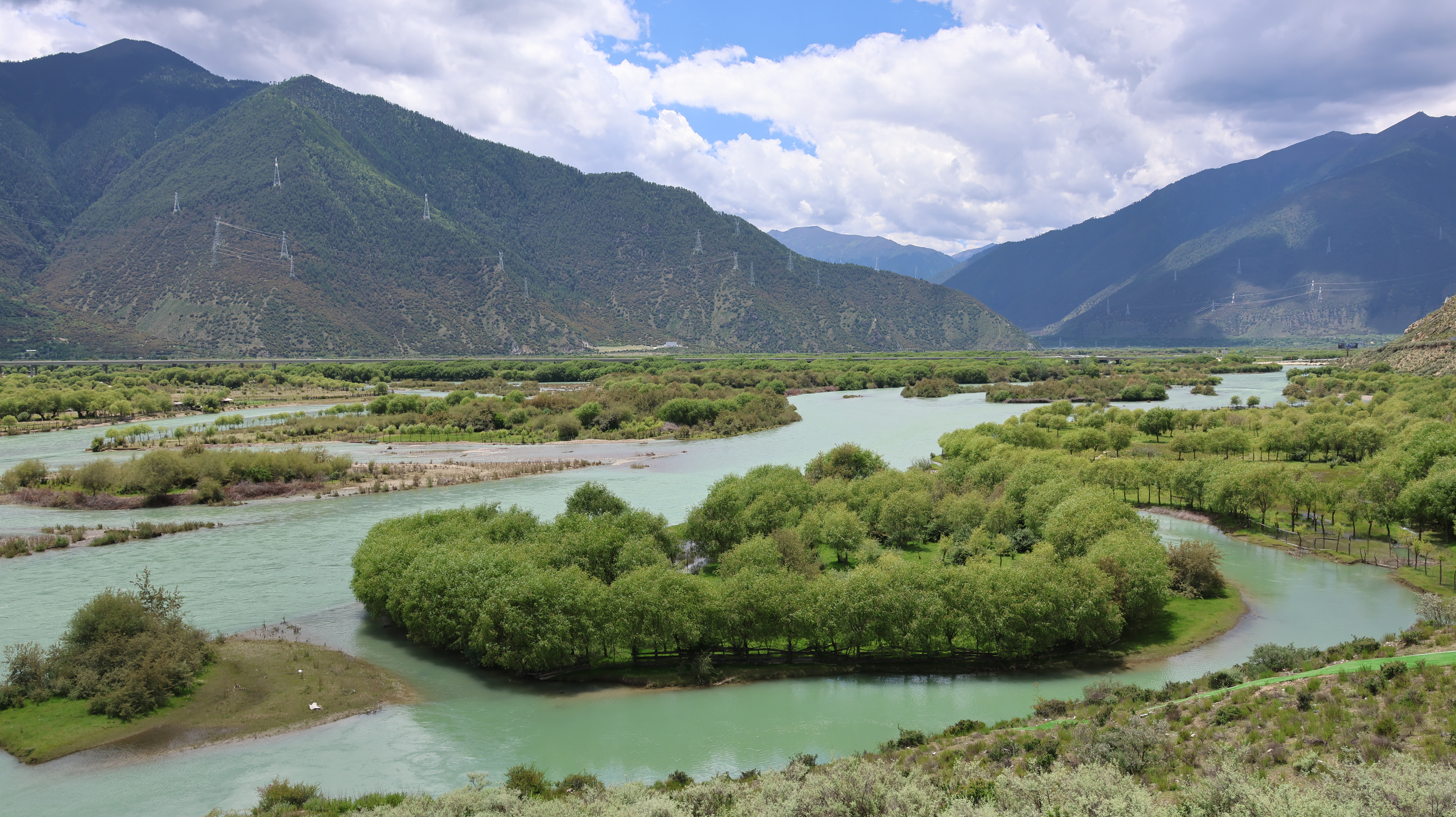 The Yani National Wetland Park, Nyingchi City, southwest China's Xizang Autonomous Region.