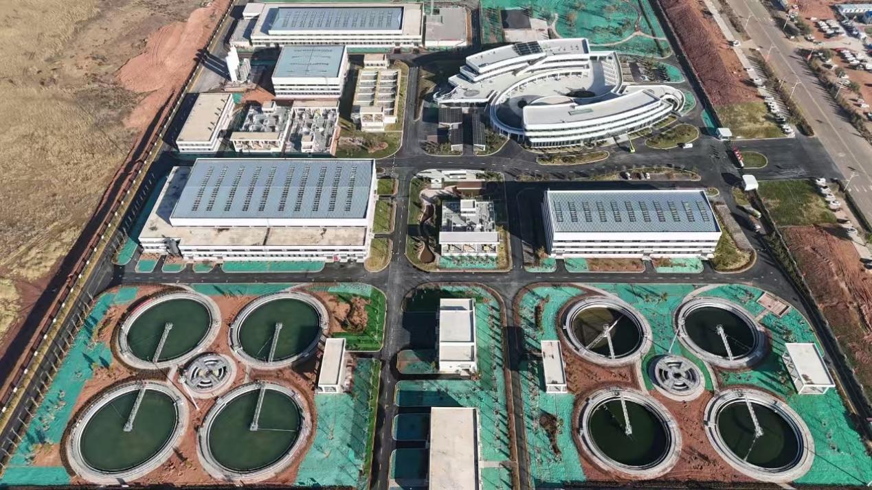 The wastewater treatment plant in Ordos City, Inner Mongolia. /China Media Group