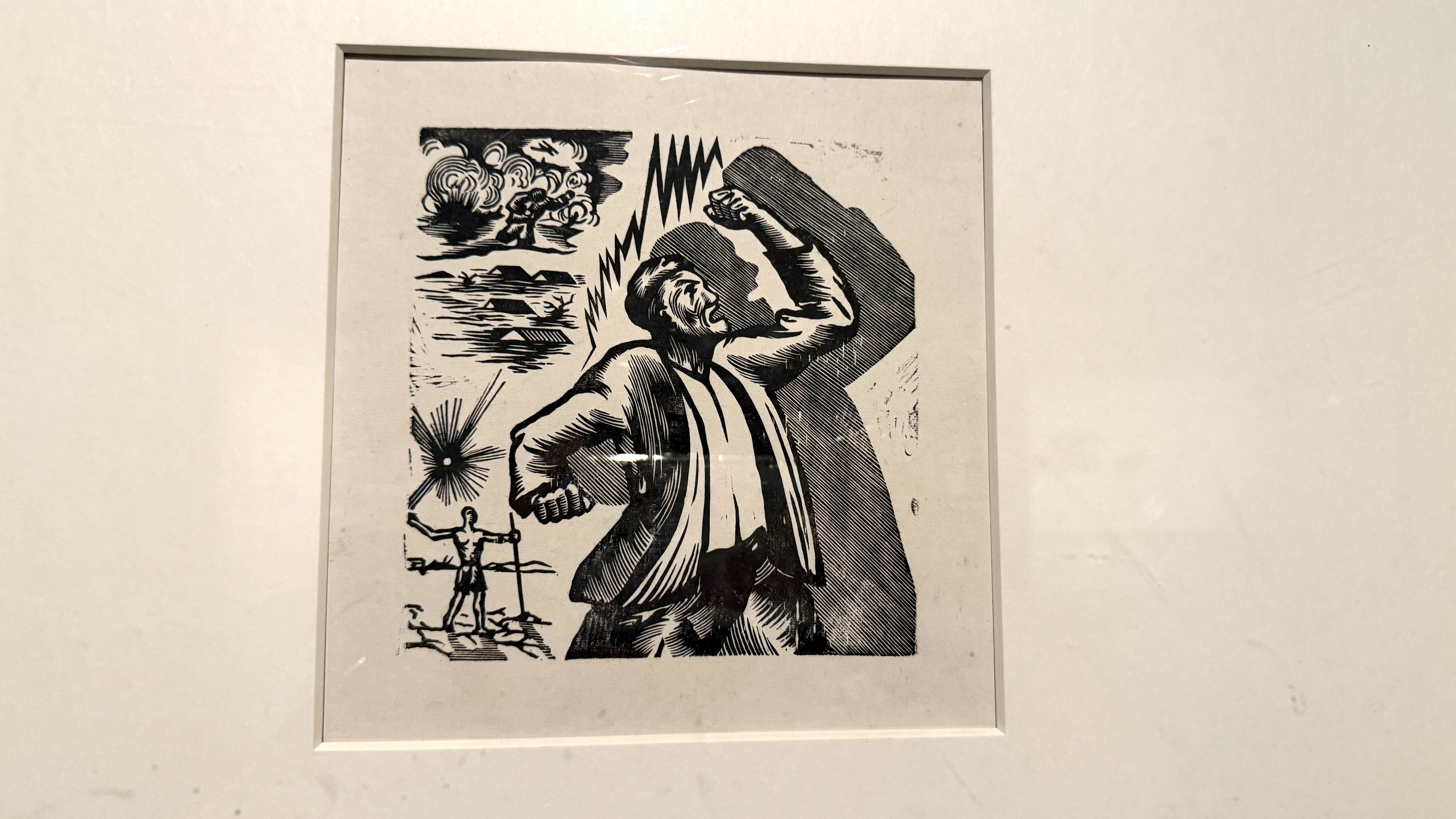 In 1934, Huang Xinbo created the woodcut 