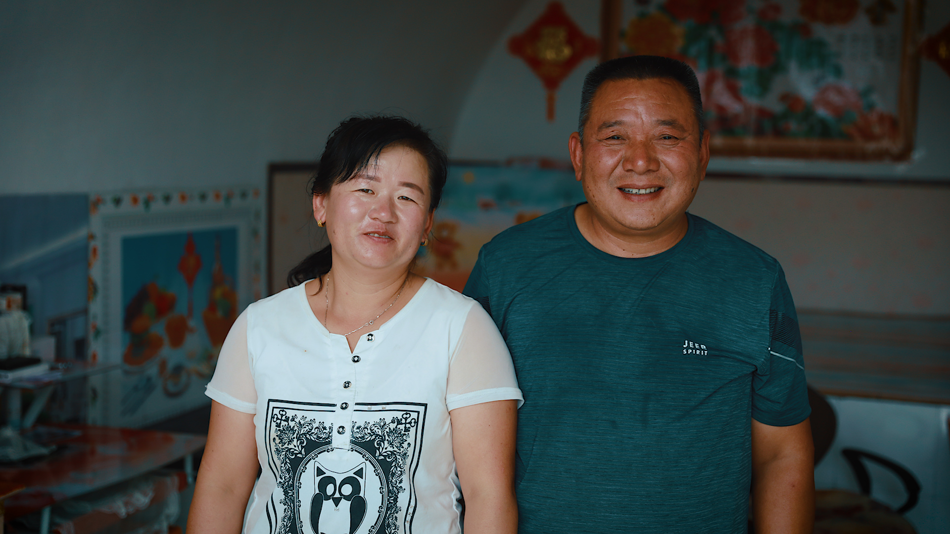 Guo Shuaisheng and his wife. /CGTN