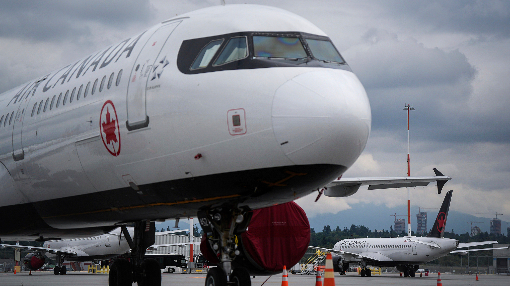 An Air Canada aircraft parks at Vancouver International Airport in Richmond, British Columbia, Canada, August 18, 2025. /VCG