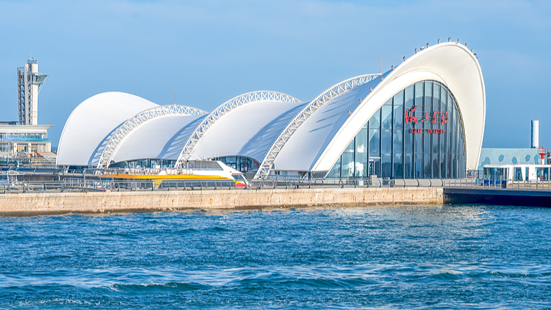 Live: A view of Qingdao International Sailing Center in Shandong Province