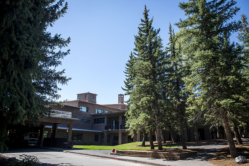 The exterior Jackson Lake Lodge is seen in Moran, Wyoming, US on Aug. 25, 2023. /VCG