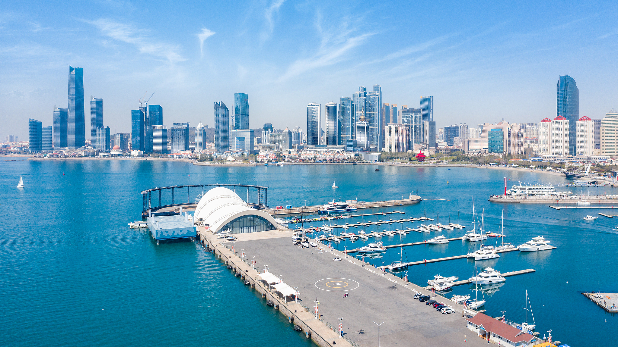 Live: View of Qingdao International Sailing Center in Shandong Province – Ep. 2