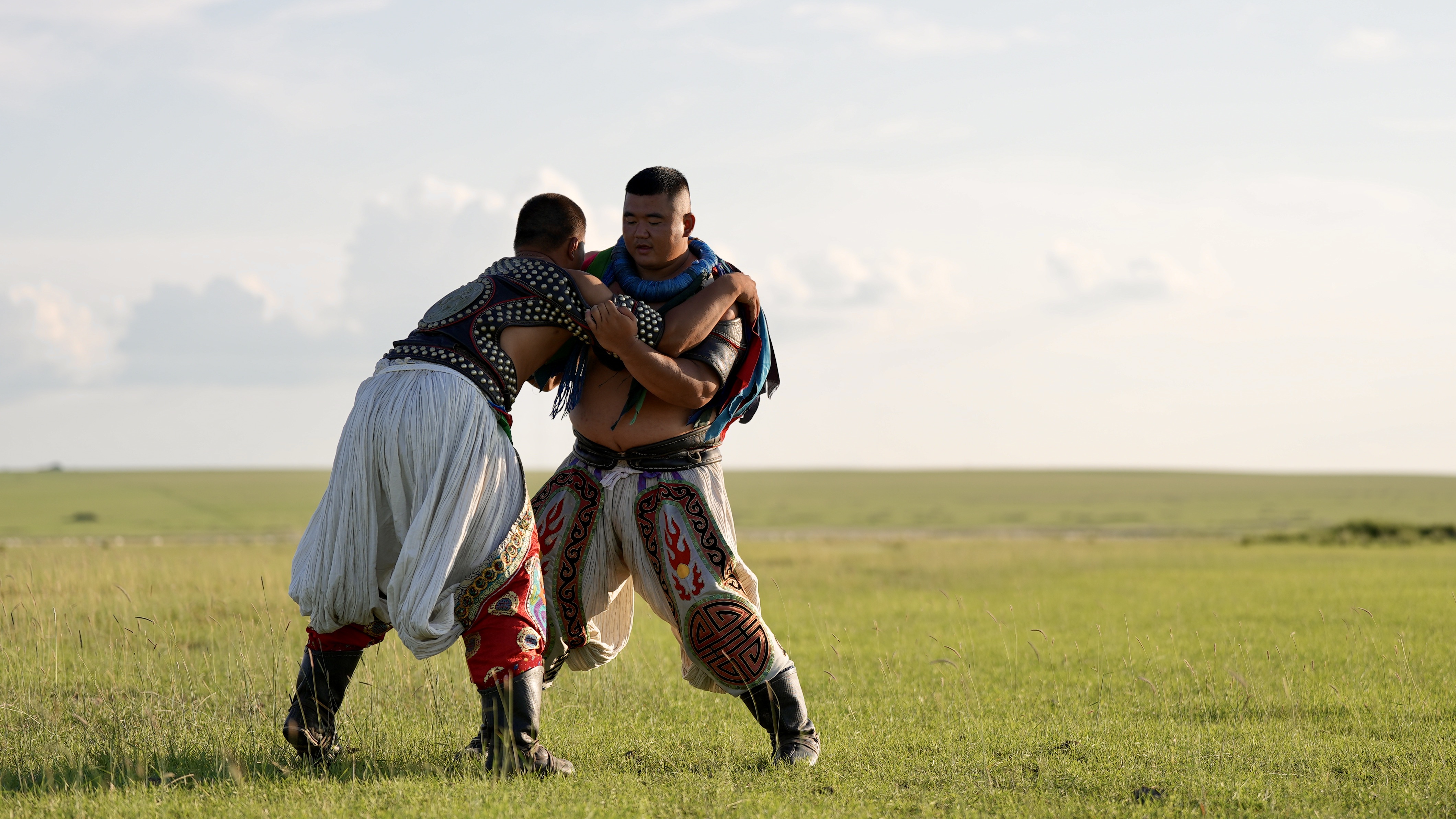 Mongolian Bökh wrestlers showcase spirit of the steppe