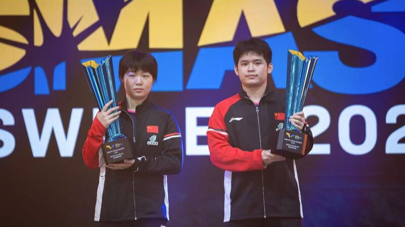 Lin Shidong and Kuai Man win mixed doubles title at WTT Europe Smash