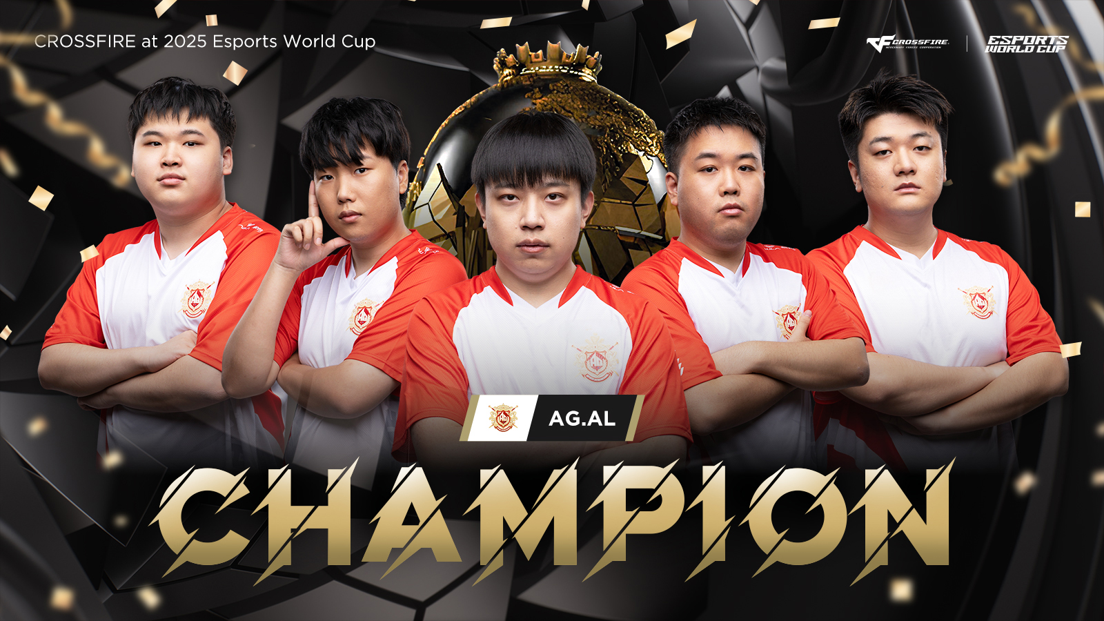China's AG.AL wins CrossFire championship at 2025 Esports World Cup. /Courtesy of CROSSFIRE at 2025 Esports World Cup 