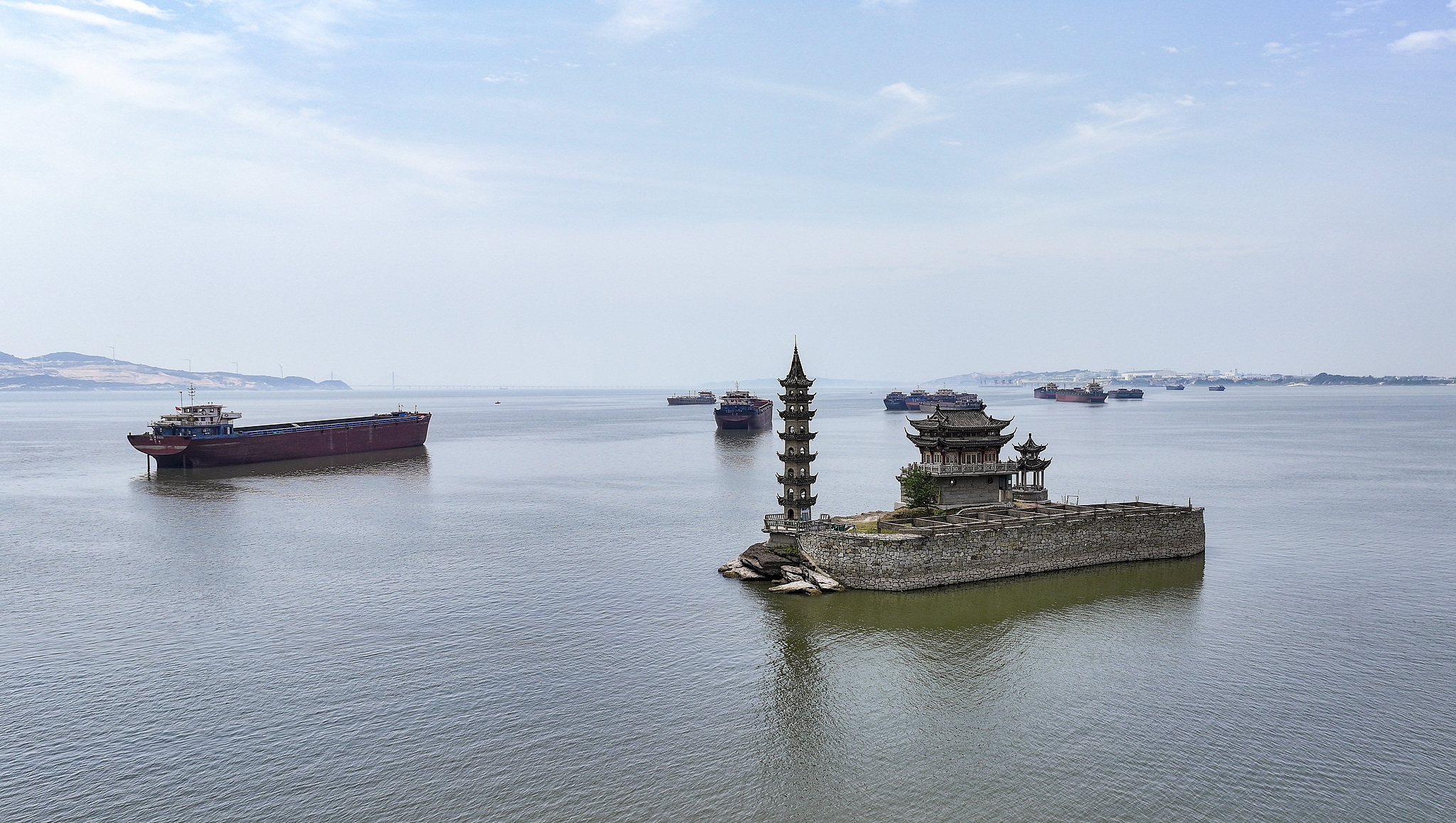 Poyang Lake, China's largest freshwater lake, Jiangxi Province, east China.