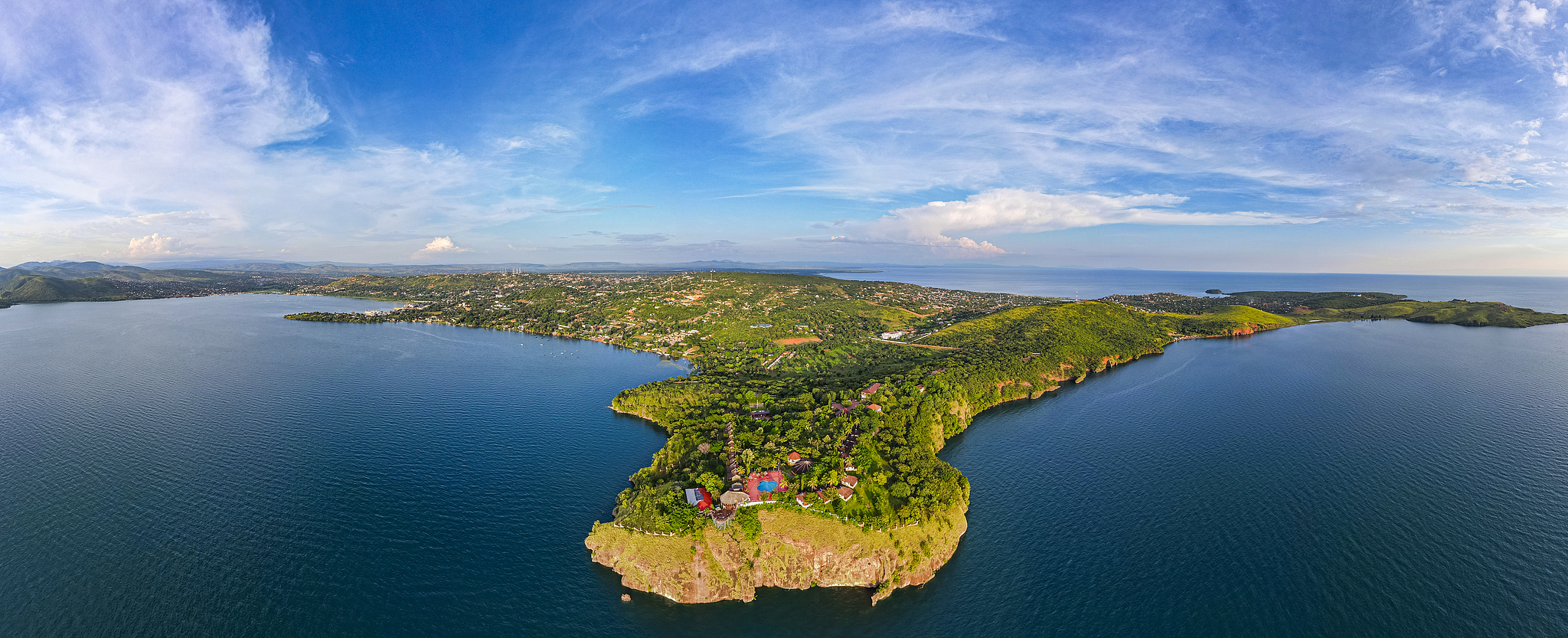A view of the Lake Tanganyika, the world's longest freshwater lake, Tanzania.