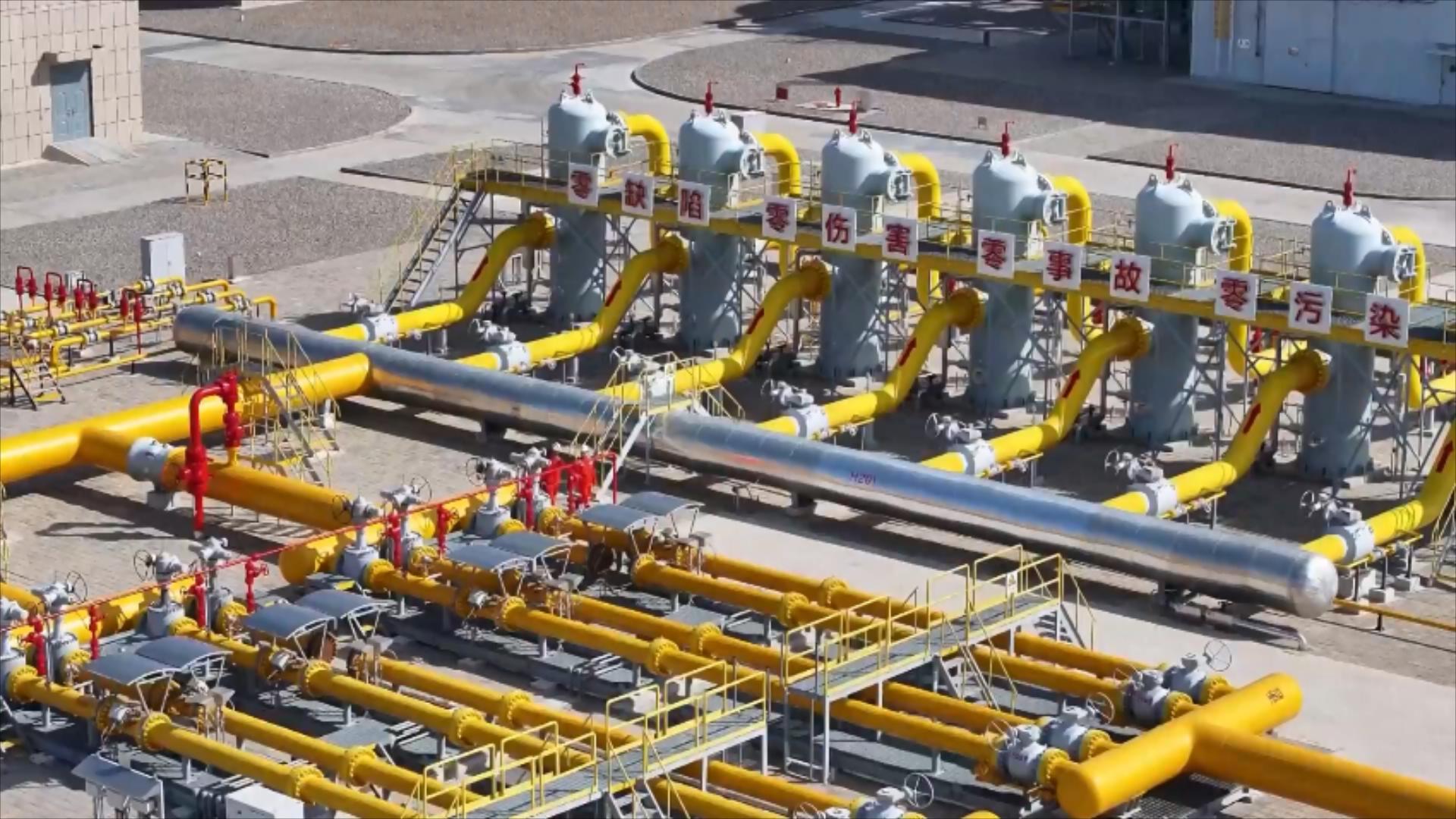 The construction site of the first tunnel of the Guozigou section of the West-to-East gas transmission pipeline, Xinjiang, August 27, 2025. /CMG