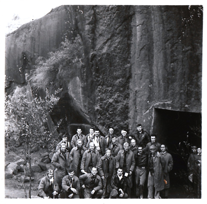 Rescued Doolittle Raid pilots pose for a photo at Quzhou's 13th Air Base Site.