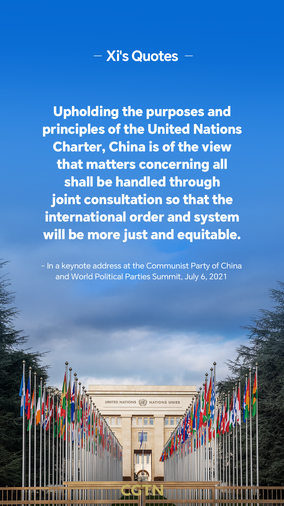 President Xi Jinping's key quotes on China safeguarding world order