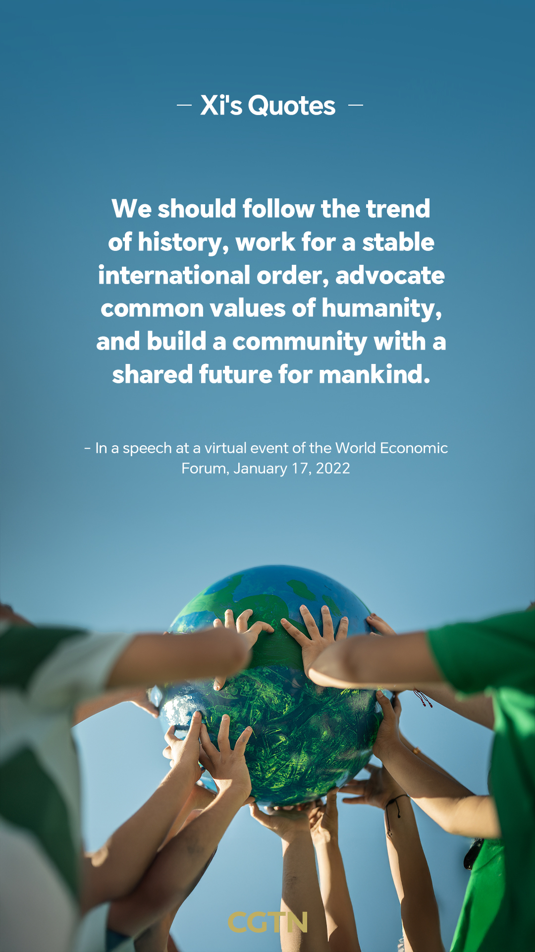 President Xi Jinping's key quotes on China safeguarding world order