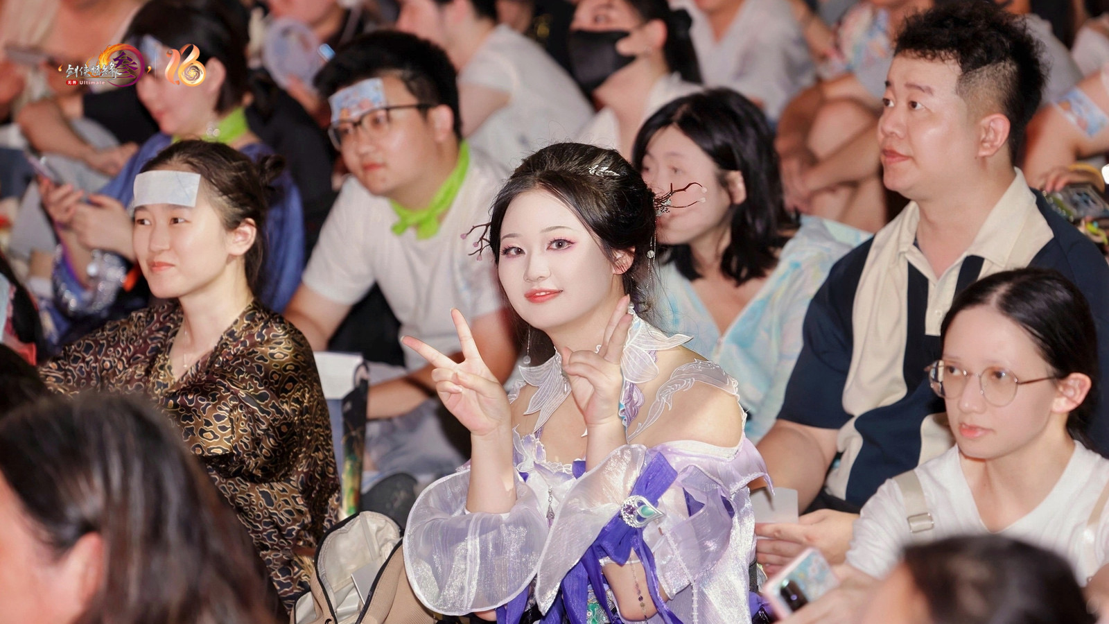 Cosplayers wait for the live of JX3 16th anniversary celebration. /Courtesy to JX3