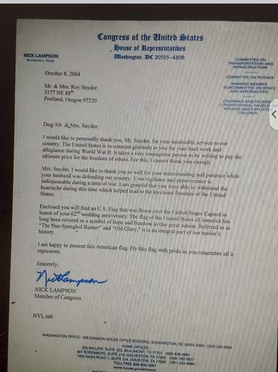 Our WWII Memories: A Flag for a Lifetime