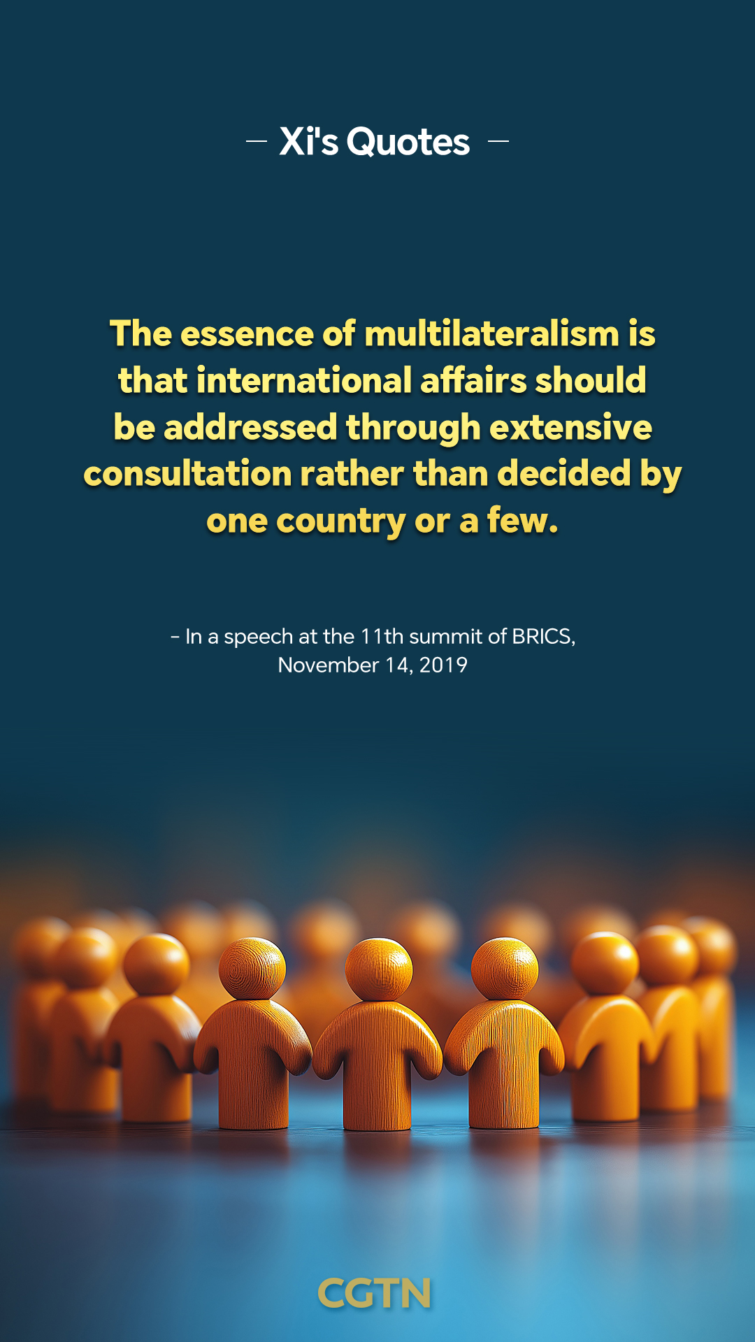 President Xi Jinping's key quotes on importance of multilateralism