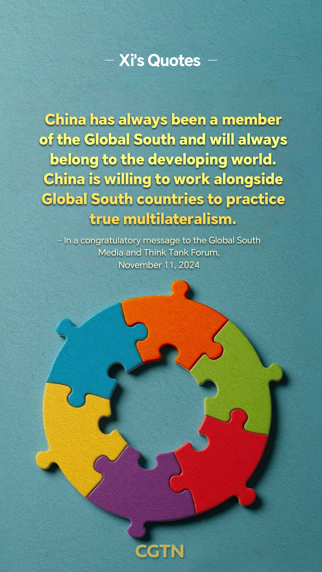 President Xi Jinping's key quotes on importance of multilateralism