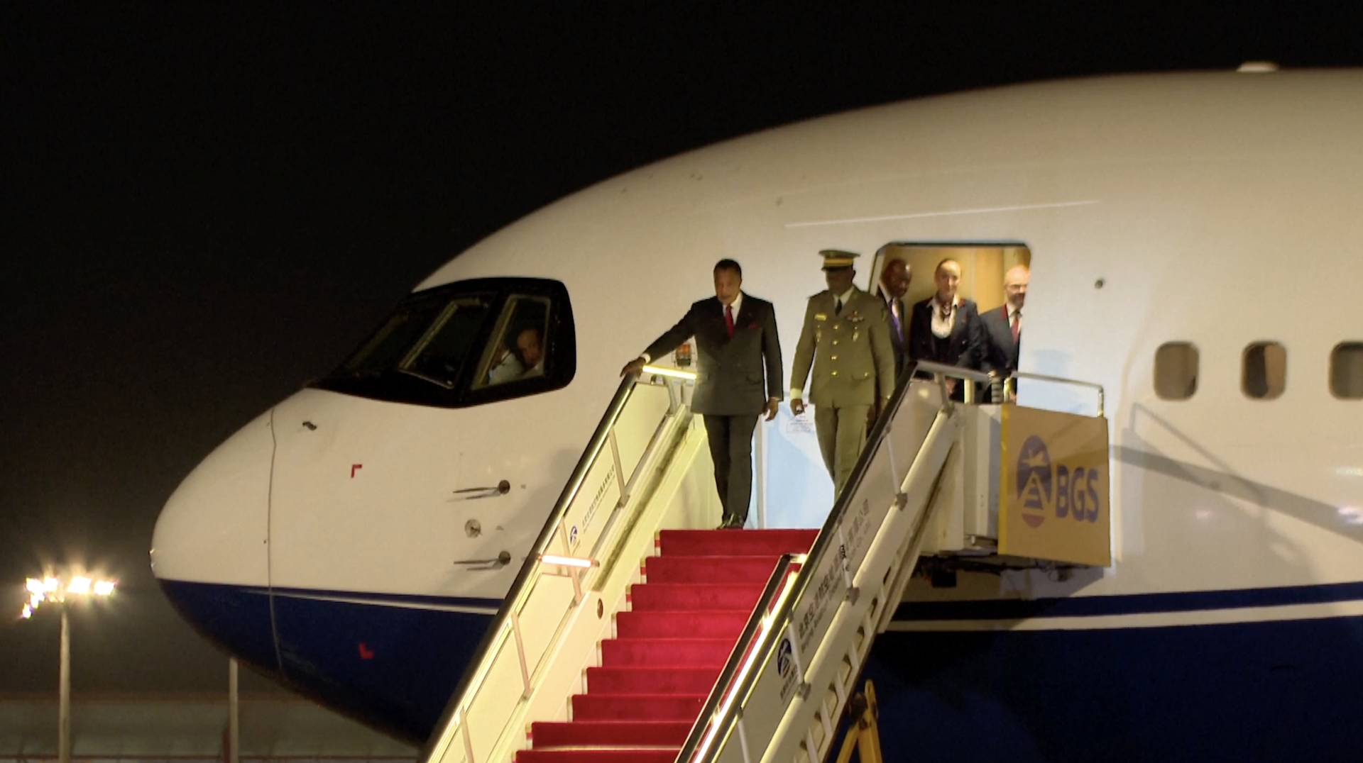 Congolese president arrives in Beijing for V-Day commemorations