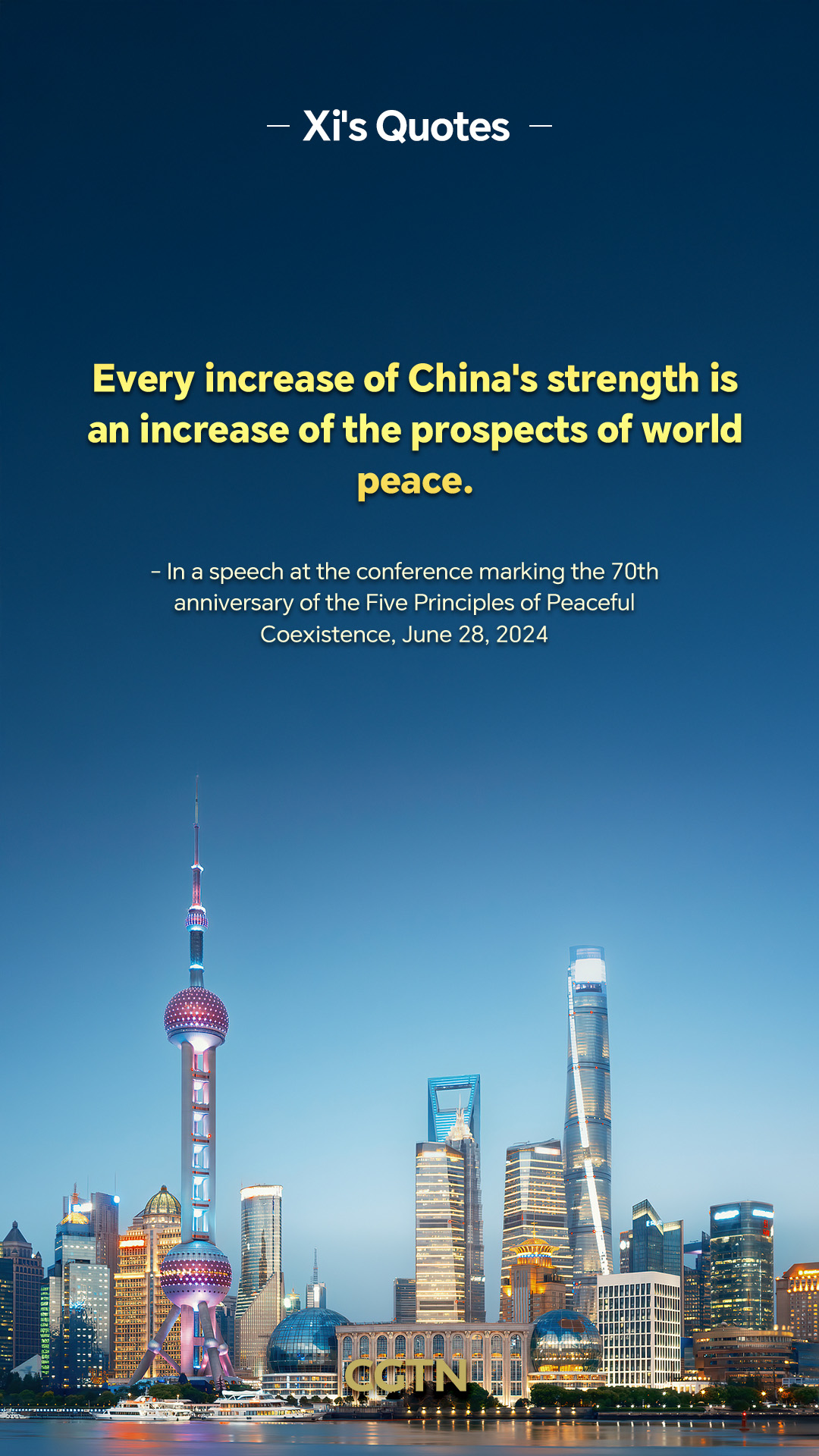 President Xi Jinping's key quotes on China's commitment to peace