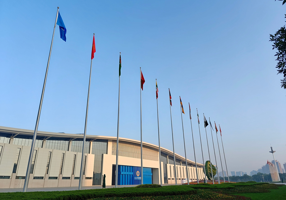 The main venue of the Shanghai Cooperation Organization Summit 2025 in Tianjin, north China, September 2, 2025. /CFP
