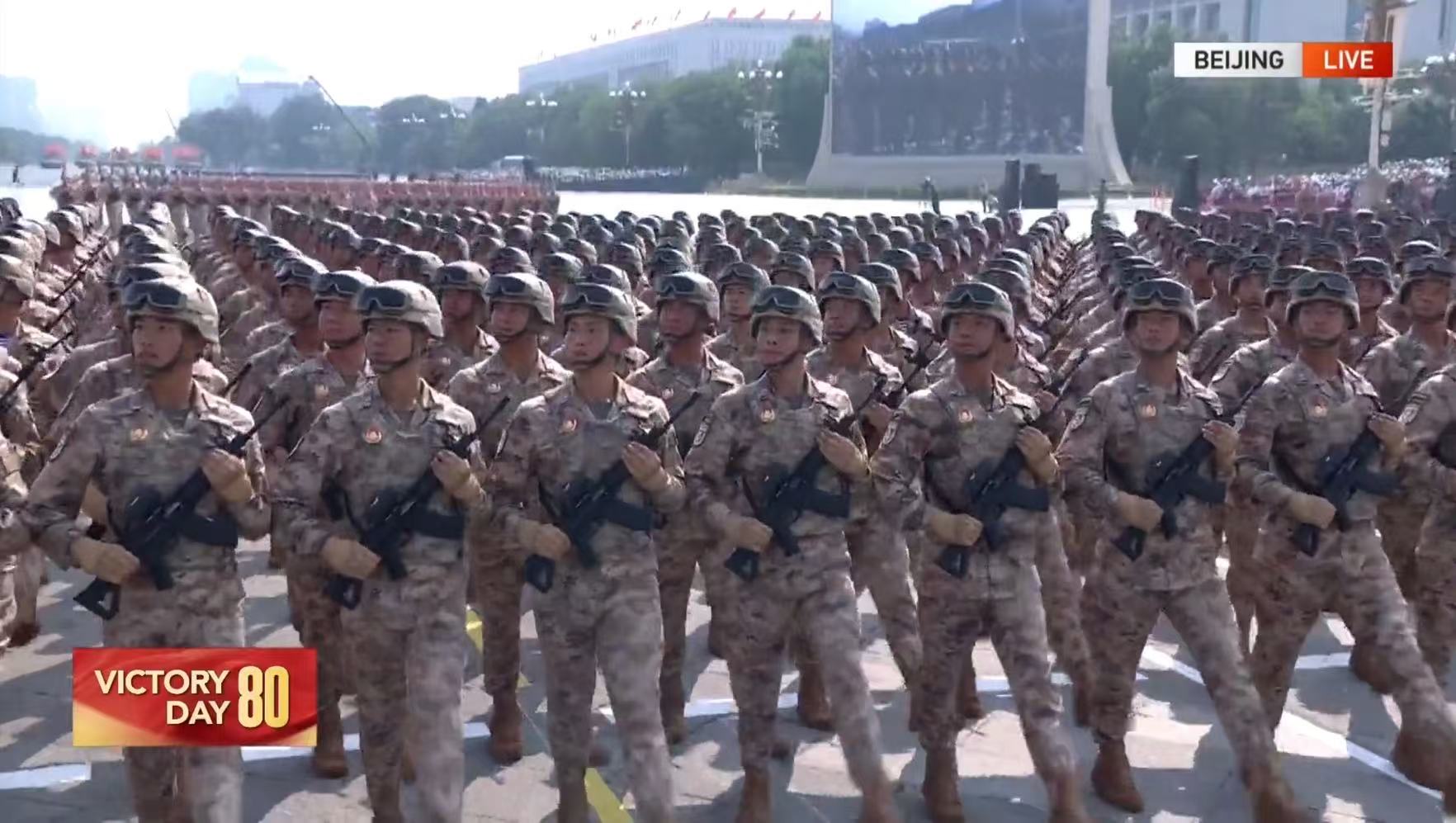 In photos: Formations of the Joint Logistics Support Force, Armed Police, Reserve Forces and Militia