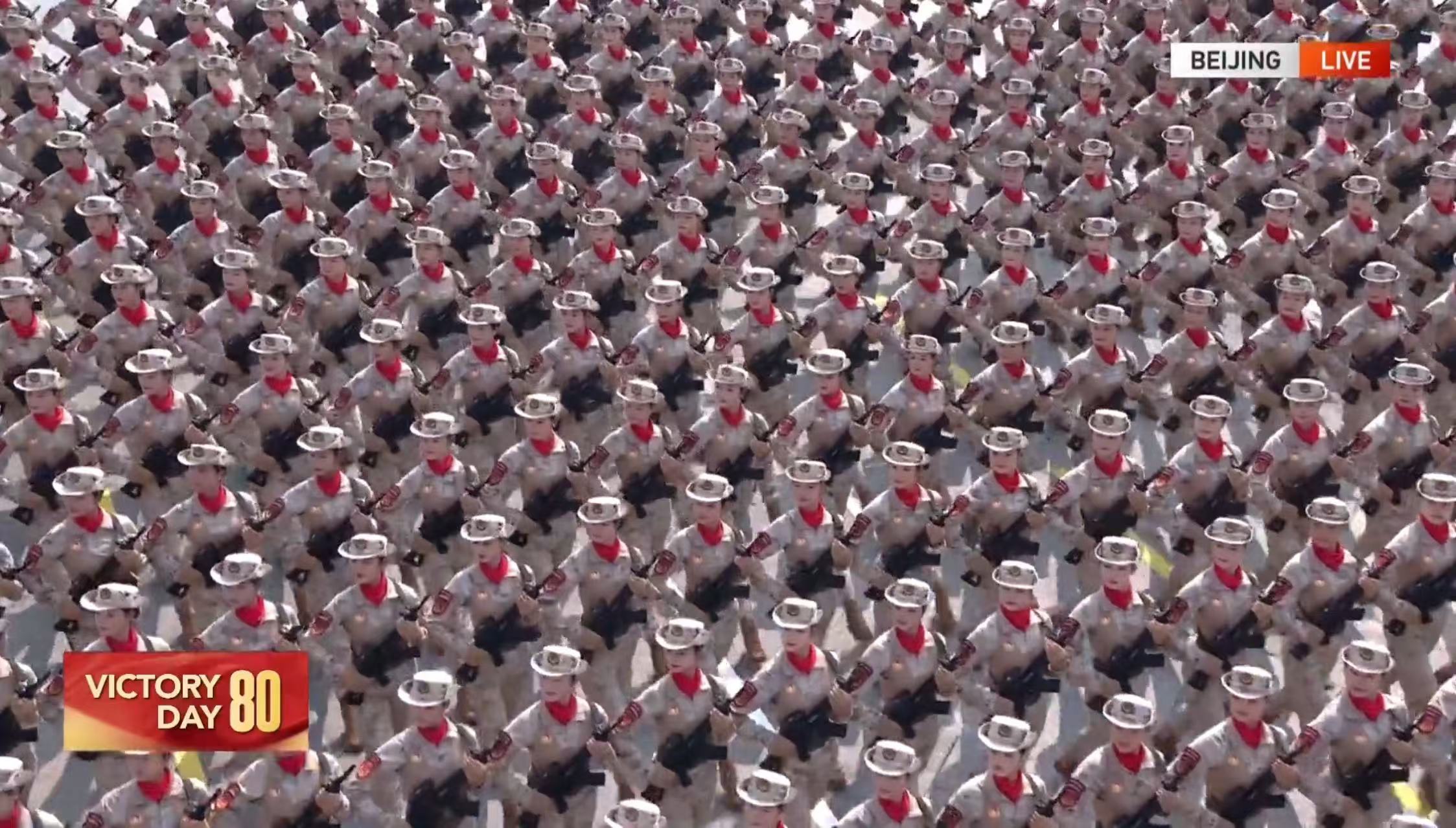 In photos: Formations of the Joint Logistics Support Force, Armed Police, Reserve Forces and Militia