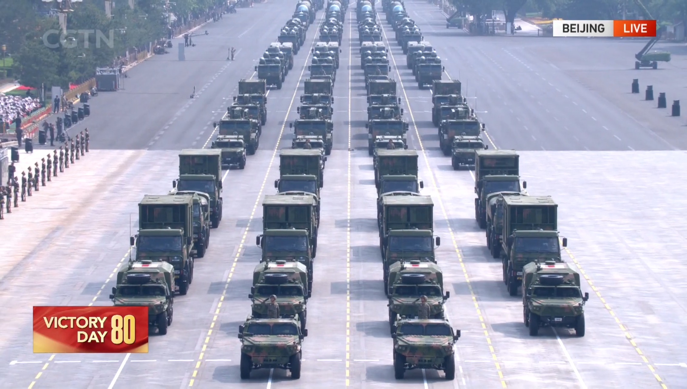 Logistics and Equipment Support Group reviewed in V-Day parade