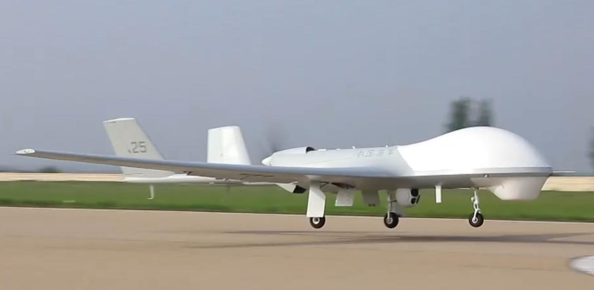A Chinese military UAV takes off. /CMG