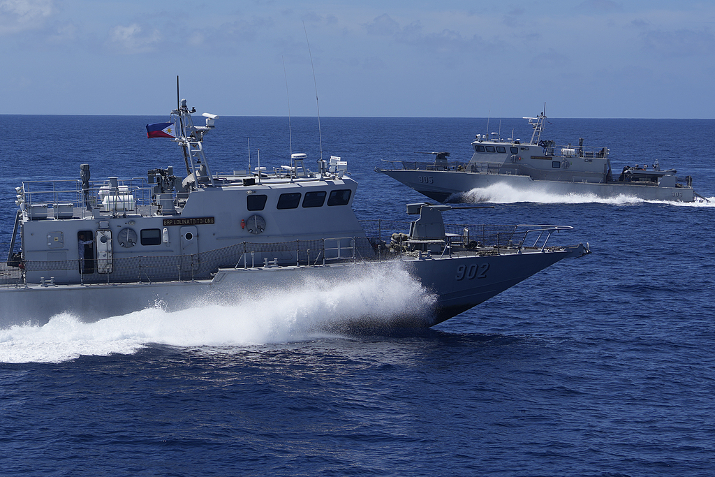 The Philippine military conducted a drill in the South China Sea, November 6, 2024. /CFP