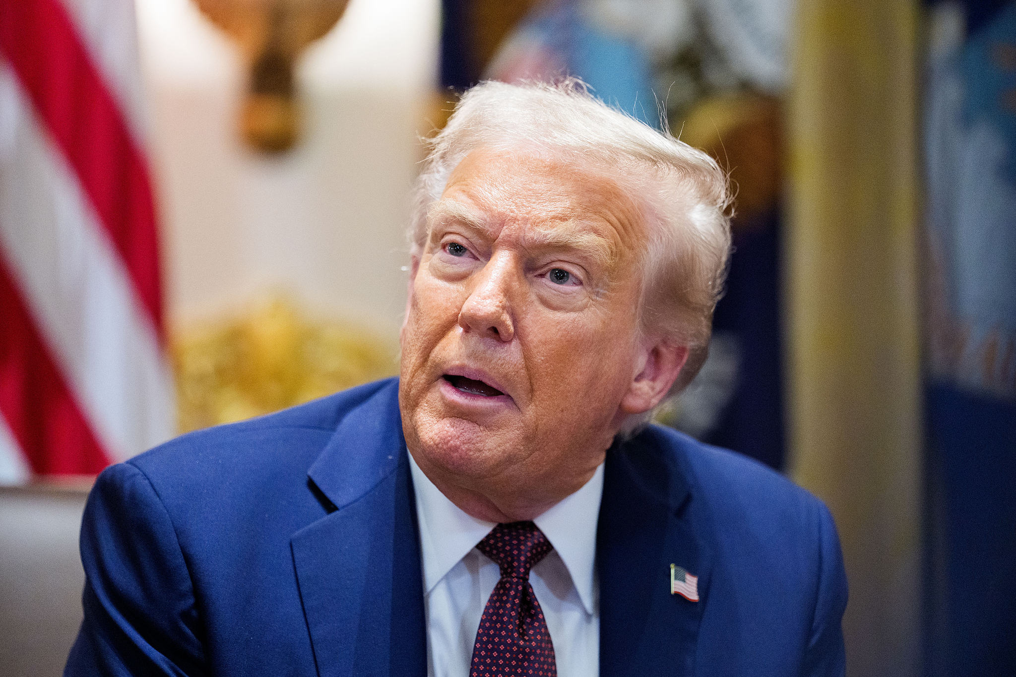 U.S. President Donald Trump participates in a cabinet meeting in the White House in Washington, D.C., U.S., August 26, 2025. /VCG
