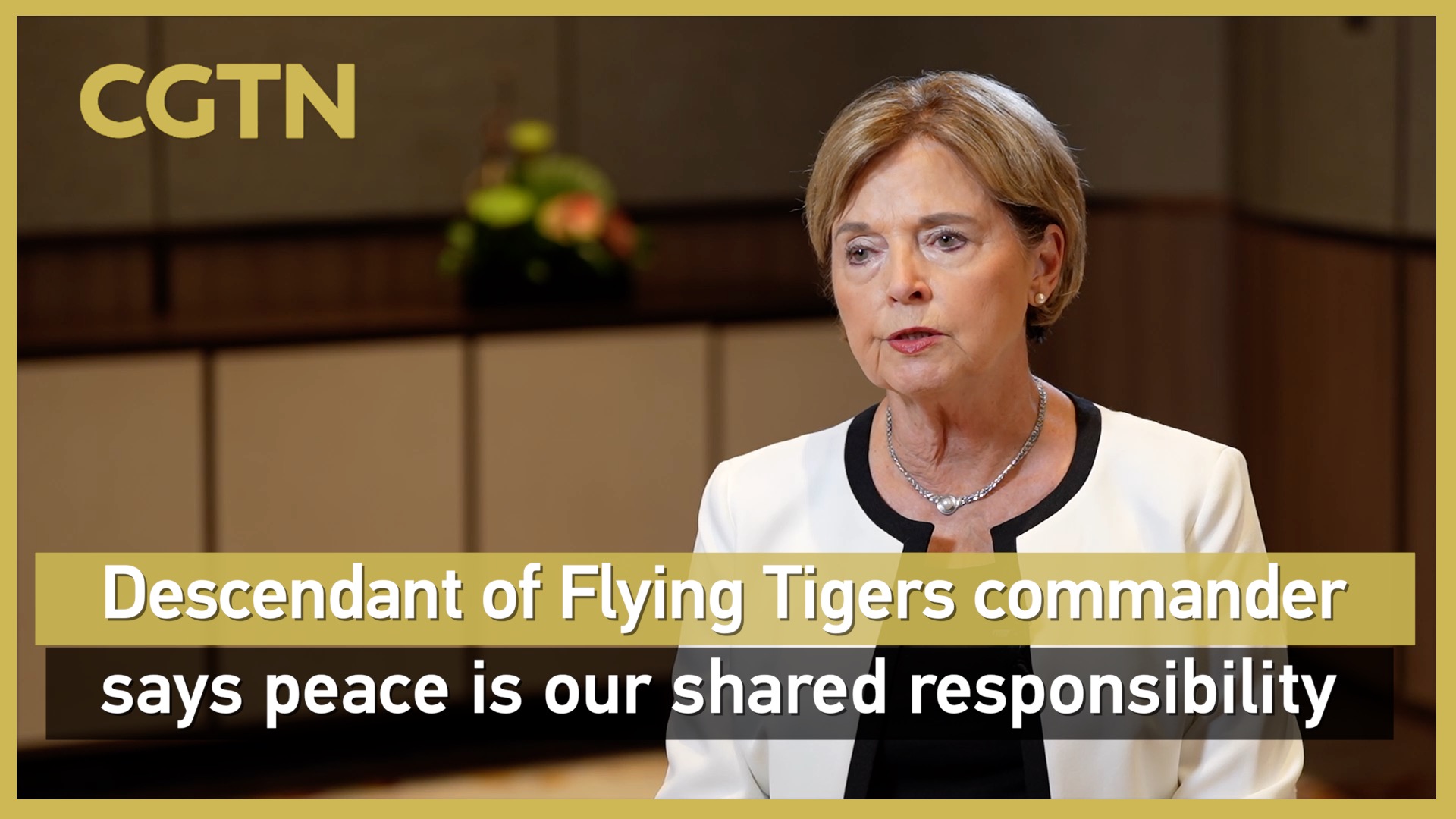 Flying Tigers commander's descendant: peace is shared responsibility