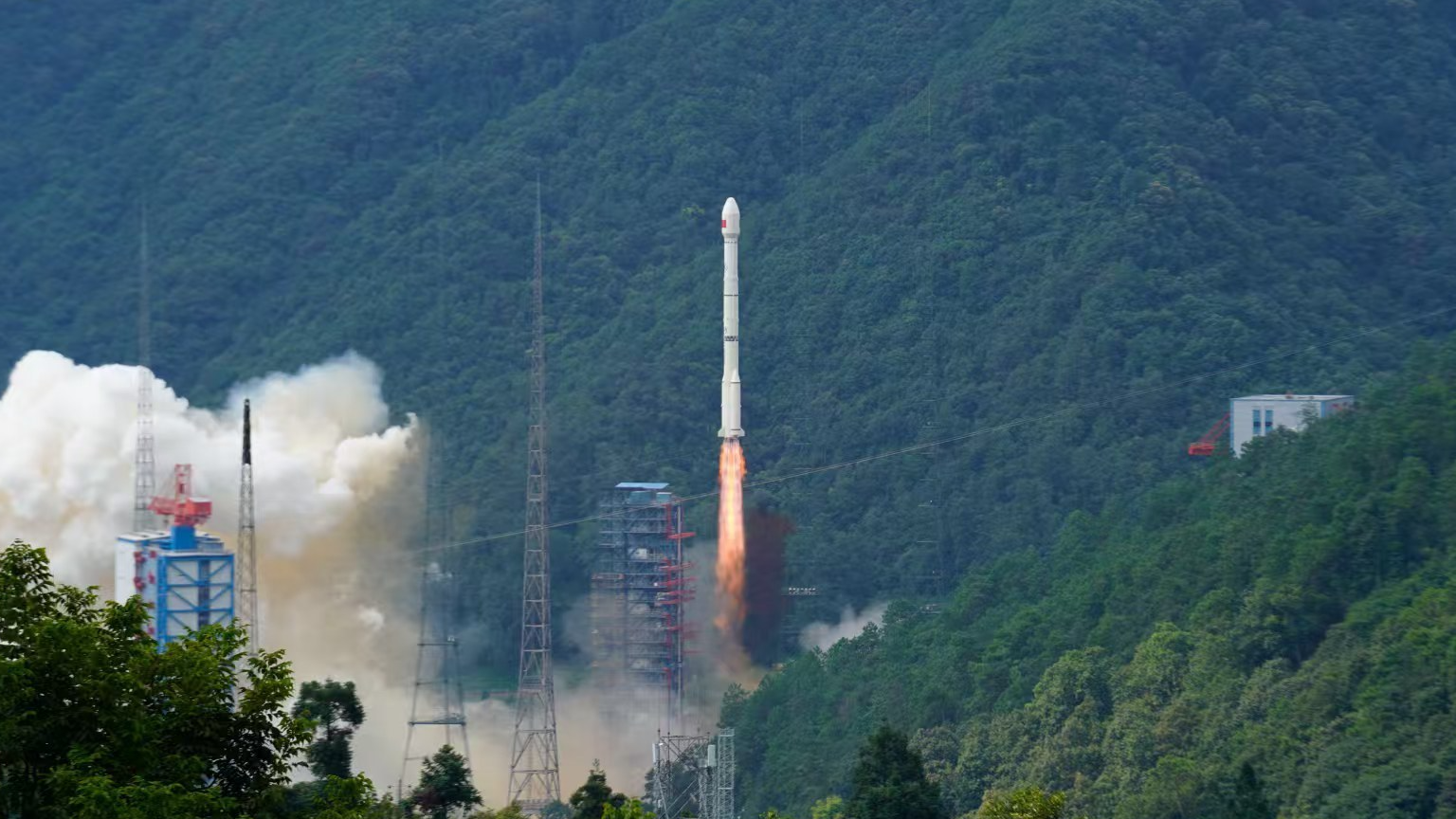A Long March-3C carrier rocket lifts off from the Xichang Satellite Launch Center in the southwestern province of Sichuan, September 5, 2025. /CMG