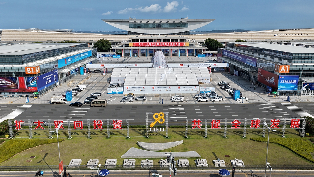 The 25th China International Fair for Investment and Trade is scheduled to take place at the Xiamen International Conference and Exhibition Center in Xiamen City, east China's Fujian Province, September 6, 2025. /VCG