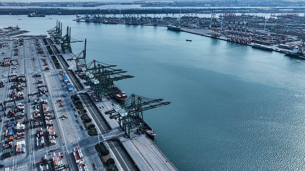 China's Tianjin Port, April 5, 2025. /VCG