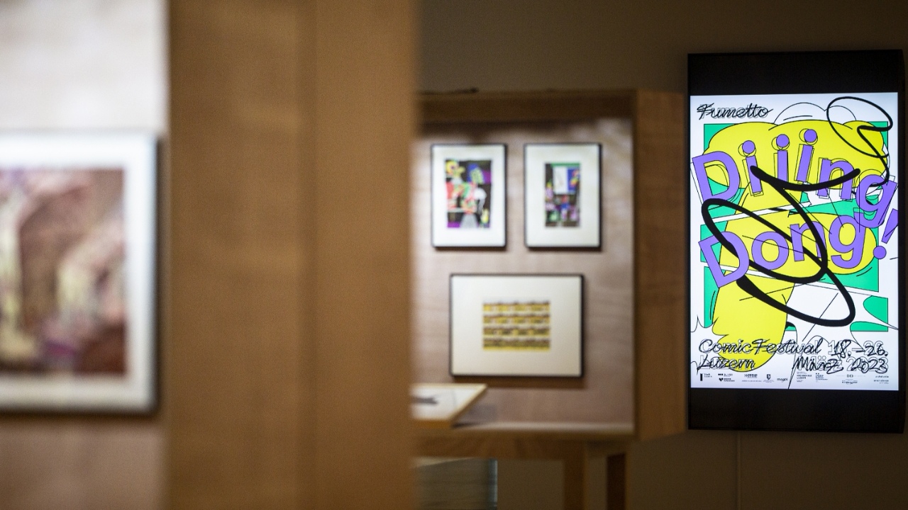 The “Once Upon a Page: Contemporary Comics from the Fumetto Comic Festival in Luzern” exhibition opens at the Tsinghua University Art Museum in Beijing. /Tsinghua University Art Museum