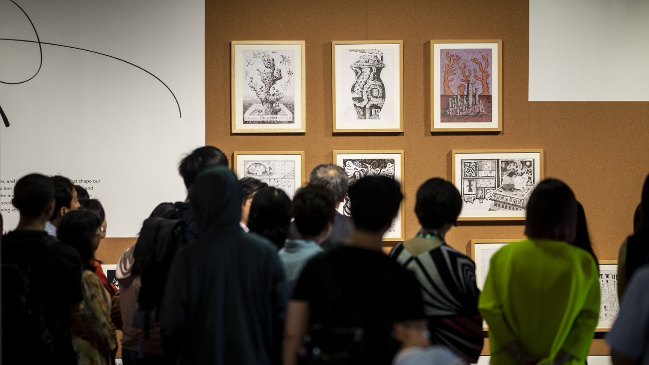 The “Once Upon a Page: Contemporary Comics from the Fumetto Comic Festival in Luzern” exhibition opens at the Tsinghua University Art Museum in Beijing. /Tsinghua University Art Museum