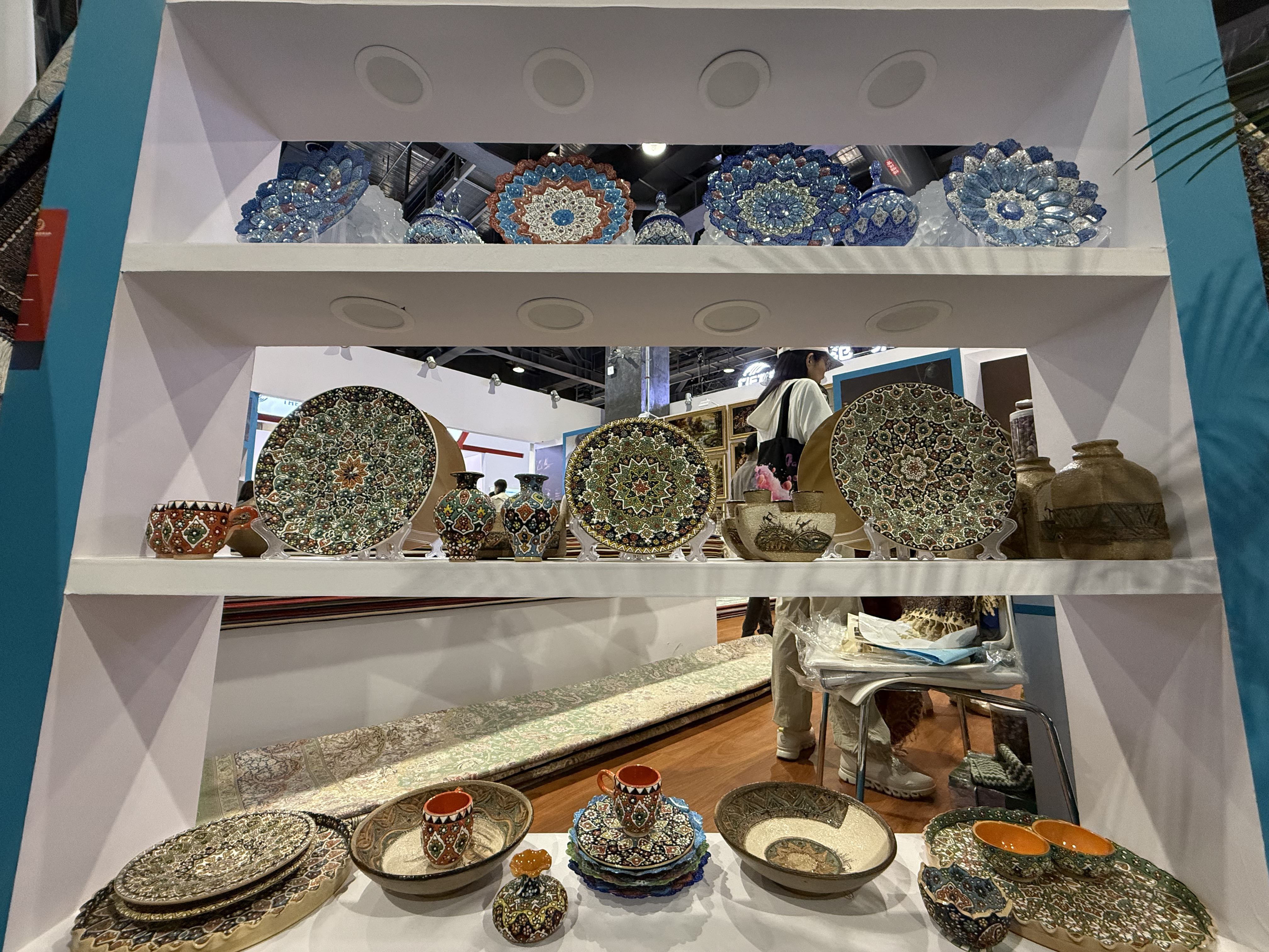 Ceramics displayed at the international pavilion, CIFTIS 2025, Beijing. /Zaruhi Poghosyan