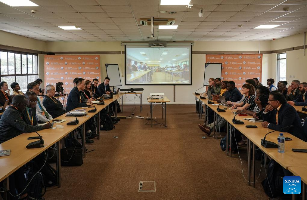 Representatives of the Chinese genomics giant BGI Group, and members of the global academic and expert community attend a conference during the Consultative Group on International Agricultural Research Science Week in Nairobi, Kenya, April 7, 2025. /Xinhua