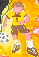 Athletes in motion depicted within 