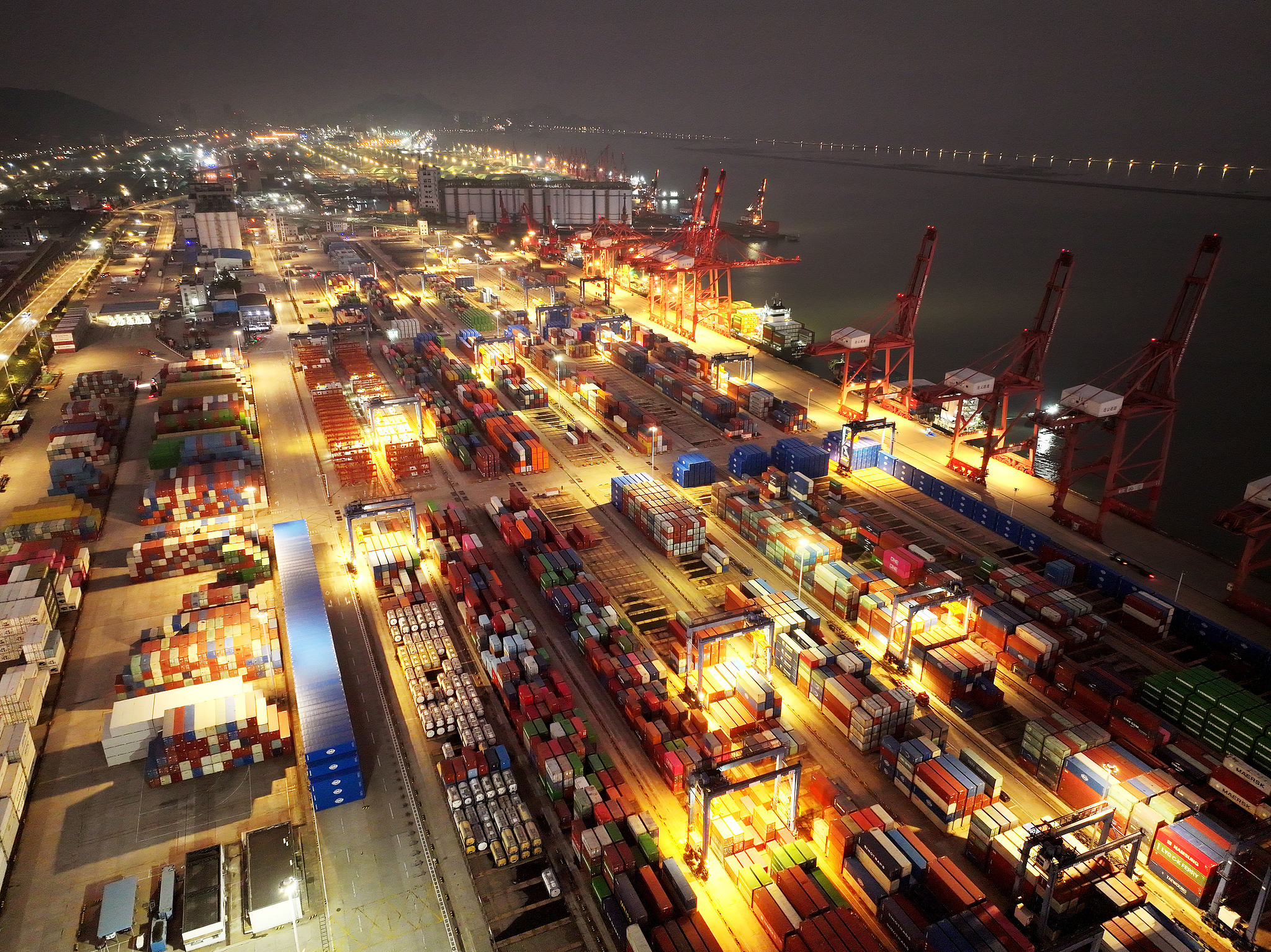 The container terminal at Lianyungang Port in Jiangsu Province, China, September 16, 2025. /VCG
