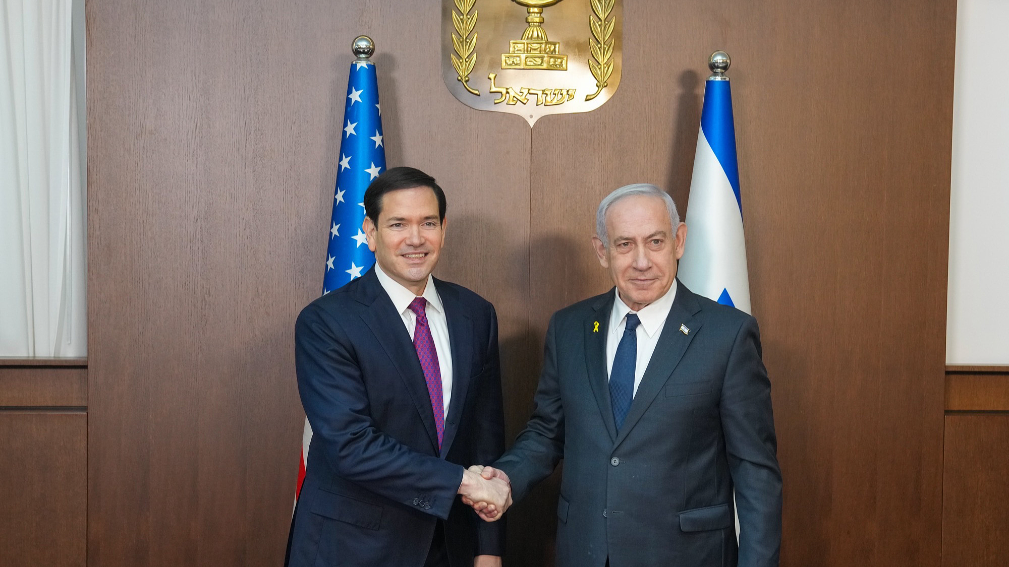 United States Secretary of State Marco Rubio meets with Israeli Prime Minister Benjamin Netanyahu in Jerusalem, September 15, 2025. /VCG