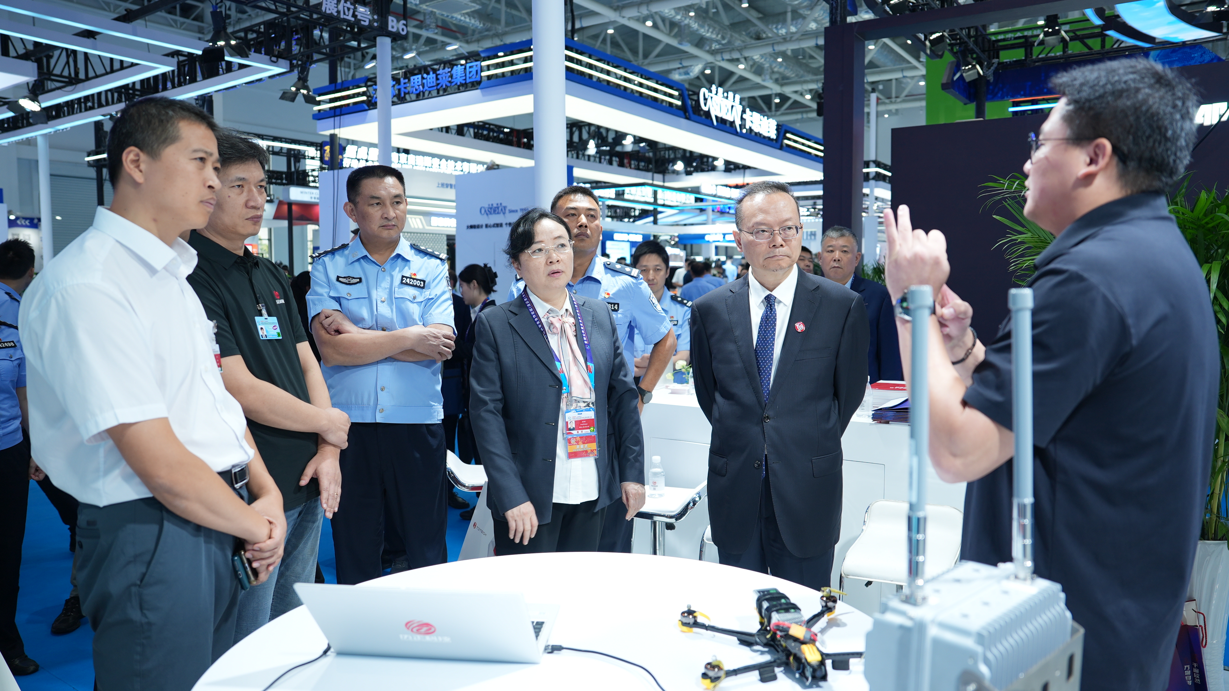 Visitors gather at the 2nd Public Security Technology Expo, Lianyungang, east China's Jiangsu Province, September 17, 2025. Wang Hongjie/CGTN
